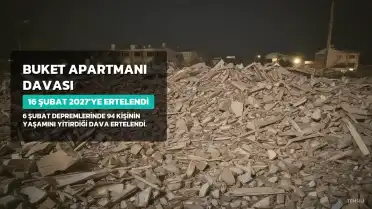 Buket Apartmanı Davası 16 Şubat 2027'ye Ertelendi