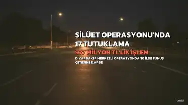 Diyarbakır merkezli "Silüet Operasyonu"nda 17 kişi tutuklandı