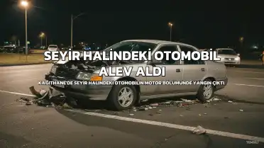 Kağıthane'de Seyir Halindeki Otomobil Alev Aldı: Vatandaşlar ve İtfaiye Müdahale Etti