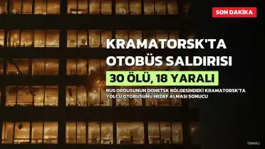 Rus Ordusunun Kramatorsk'ta Otobüs Saldırısı: 30 Ölü, 18 Yaralı