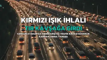 Samsun Atakum'da Tır Kazası: 5 Yaralı, Güvenlik Kamerası Görüntüleri Ortaya Çıktı