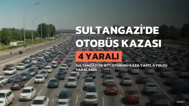Sultangazi'de Kontrolden Çıkan İETT Otobüsü 4 Yolcuyu Yaraladı