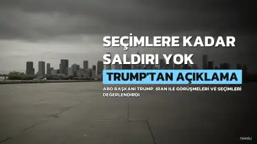 Trump'tan İran Açıklaması: Seçimlere Kadar Saldırı Yok