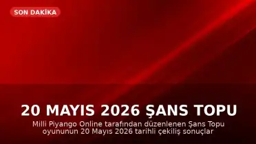 20 Mayıs 2026 Şans Topu Çekiliş Sonuçları Açıklandı