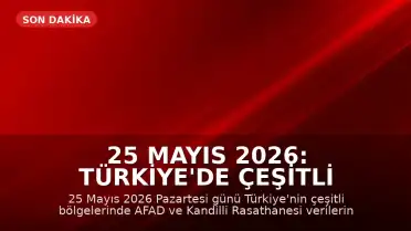 25 Mayıs 2026: Türkiye'de Çeşitli Bölgelerde Depremler Meydana Geldi