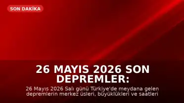 26 Mayıs 2026 Son Depremler: AFAD ve Kandilli Rasathanesi Verileri