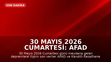 30 Mayıs 2026 Cumartesi: AFAD ve Kandilli Rasathanesi Son Depremler Verilerini Paylaştı