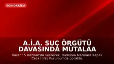 A.İ.A. Suç Örgütü Davasında Mütalaa Açıklandı