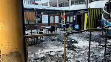 Bursa'da dernek binasında yangın: 2 çocuk gözaltında