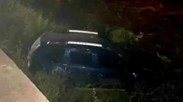 Bursa'da Kontrolden Çıkan Otomobil Dereye Uçtu, Sürücü Kayıplara Karıştı