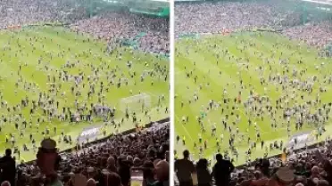 Celtic Taraftarı Sahaya İnince Şampiyonluk Tehlikeye Girdi
