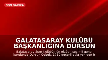 Galatasaray Kulübü Başkanlığına Dursun Özbek Yeniden Seçildi