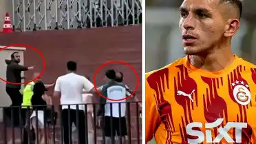 Galatasaraylı Futbolcu Lucas Torreira'ya Saldırı Anı Güvenlik Kameralarına Yansıdı