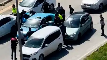 Gaziantep'te Taksiciyi Rehin Alan Şüpheli Kovalamaca Sonucu Yakalandı