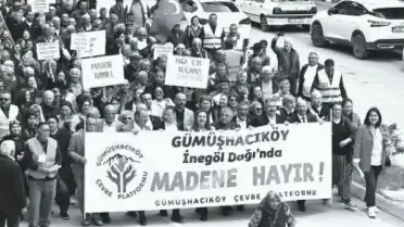 Gümüşhacıköylüler Maden İhalelerine Karşı Miting Düzenledi