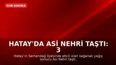 Hatay'da Asi Nehri Taştı: 3 Ölü, 3 Yaralı, 2 Kayıp