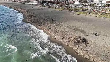 Hatay'da Sel Sonrası Samandağ Sahili Odun ve Atıklarla Kaplandı