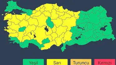 İçişleri Bakanlığı'ndan 14 Mayıs Perşembe Günü İçin Kuvvetli Yağış Uyarısı