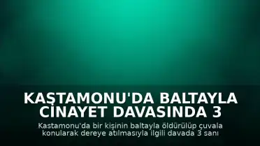 Kastamonu'da Baltayla Cinayet Davasında 3 Sanığa Hapis Cezası Talebi