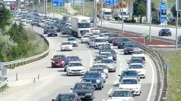 Kurban Bayramı Dönüşü Kırıkkale'de Trafik Yoğunluğu