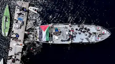 Küresel Sumud Filosu Gazze'ye Hareket Etti