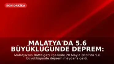 Malatya'da 5.6 Büyüklüğünde Deprem: Bilim İnsanlarından Farklı Değerlendirmeler