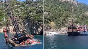 Marmaris'te Tur Teknesi Battı: 148 Kişi Kurtarıldı