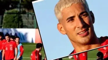 Milli Futbolcu Mert Müldür'ün Yeni İmajı Kampta Dikkat Çekti
