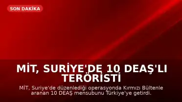 MİT, Suriye'de 10 DEAŞ'lı teröristi Türkiye'ye getirdi: 9'u tutuklandı