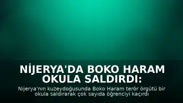 Nijerya'da Boko Haram Okula Saldırdı: Çok Sayıda Öğrenci Kaçırıldı