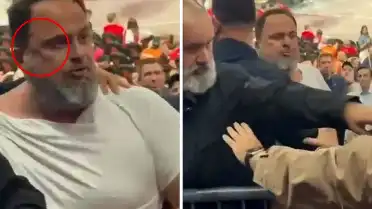 Olympiakos Başkanı Evangelos Marinakis'in Yüzünde Morluklar ve Yırtık Gömlekle Görüntülenmesi Dikkat Çekti