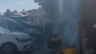 Pendik'te Kaldırımda Mangal Yapanlara Para Cezası Kesildi