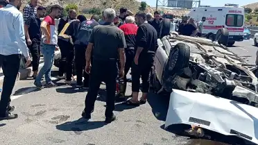 Şanlıurfa Çevre Yolu'nda Feci Kaza: Kurban Kesiminden Dönen Otomobil Takla Attı