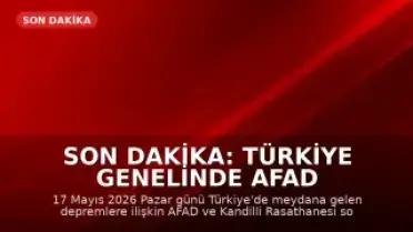 Son Dakika: Türkiye Genelinde AFAD ve Kandilli Rasathanesi Son Deprem Bilgileri
