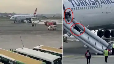 THY uçağında iniş sırasında yangın paniği: Yolcular tahliye edildi