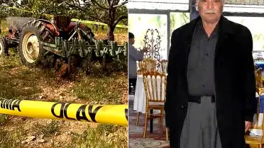 Traktörle bahçe süren çiftçi ölü bulundu
