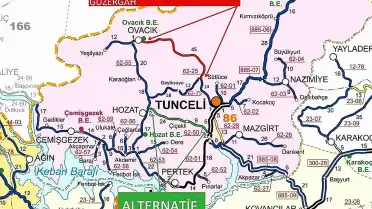 Tunceli-Ovacık Yolunda Kontrollü Patlatma Nedeniyle Trafik Durdurulacak