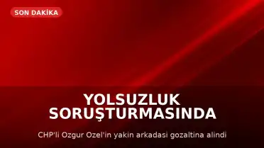 Uşak Belediyesi Yolsuzluk Soruşturması: M.G. Gözaltına Alındı