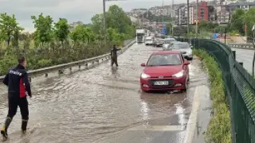 Zonguldak-Alaplı Çevre Yolu Su Altında Kaldı, Ulaşım Durdu