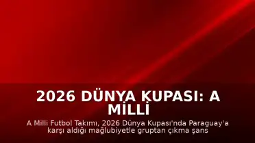 2026 Dünya Kupası: A Milli Futbol Takımı Paraguay Mağlubiyetiyle Turnuvadan Elendi