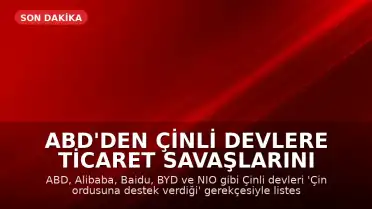 ABD'den Çinli Devlere Ticaret Savaşlarını Kızıştıracak Hamle: Alibaba ve BYD Listeye Alındı