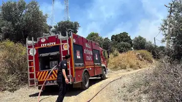 Bodrum'da Makilik Alanda Yangın: 1 Dekar Alan Zarar Gördü