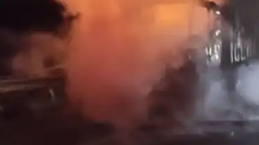 Bolu'da Tavuk Eti Yüklü TIR Alevlere Teslim Oldu