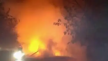Bursa'da Tarladaki Baraka Alevlere Teslim Oldu