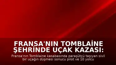 Fransa'nın Tomblaine Şehrinde Uçak Kazası: 11 Kişi Hayatını Kaybetti