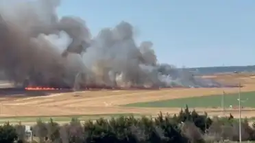 İstanbul Silivri'de Otluk Alanda Yangın Çıktı