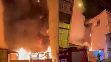 İstanbul'da Depo Yangını 3 Binaya Sıçradı