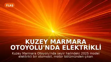 Kuzey Marmara Otoyolu'nda Elektrikli Araç Küle Döndü: Aile Son Anda Kurtuldu