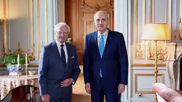 TBMM Başkanı Numan Kurtulmuş, İsveç Kralı Carl XVI Gustaf ile Görüştü