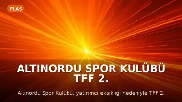 Altınordu Spor Kulübü TFF 2. Lig'den Çekildiğini Duyurdu